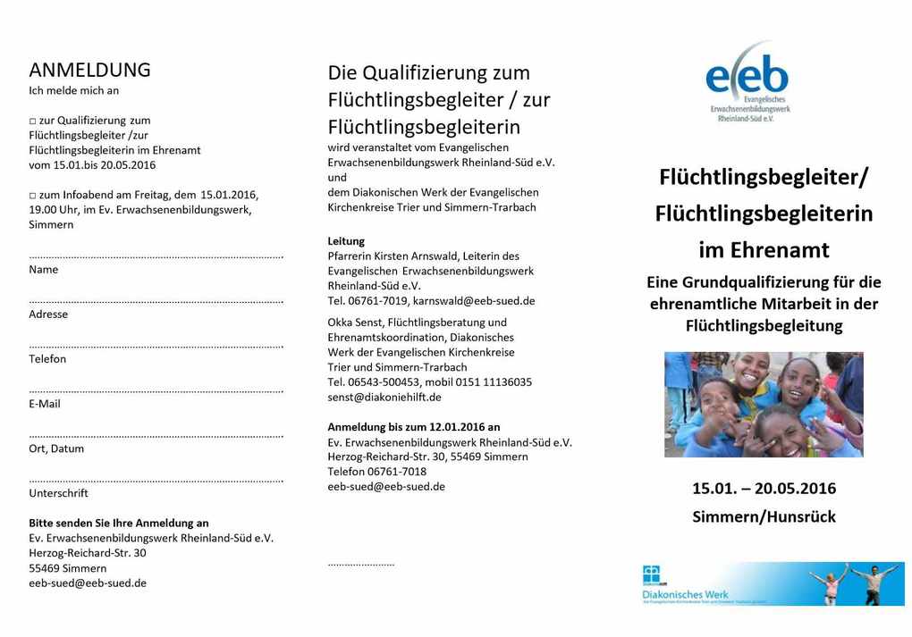 Flyer Flüchtlingsbegleiter 1